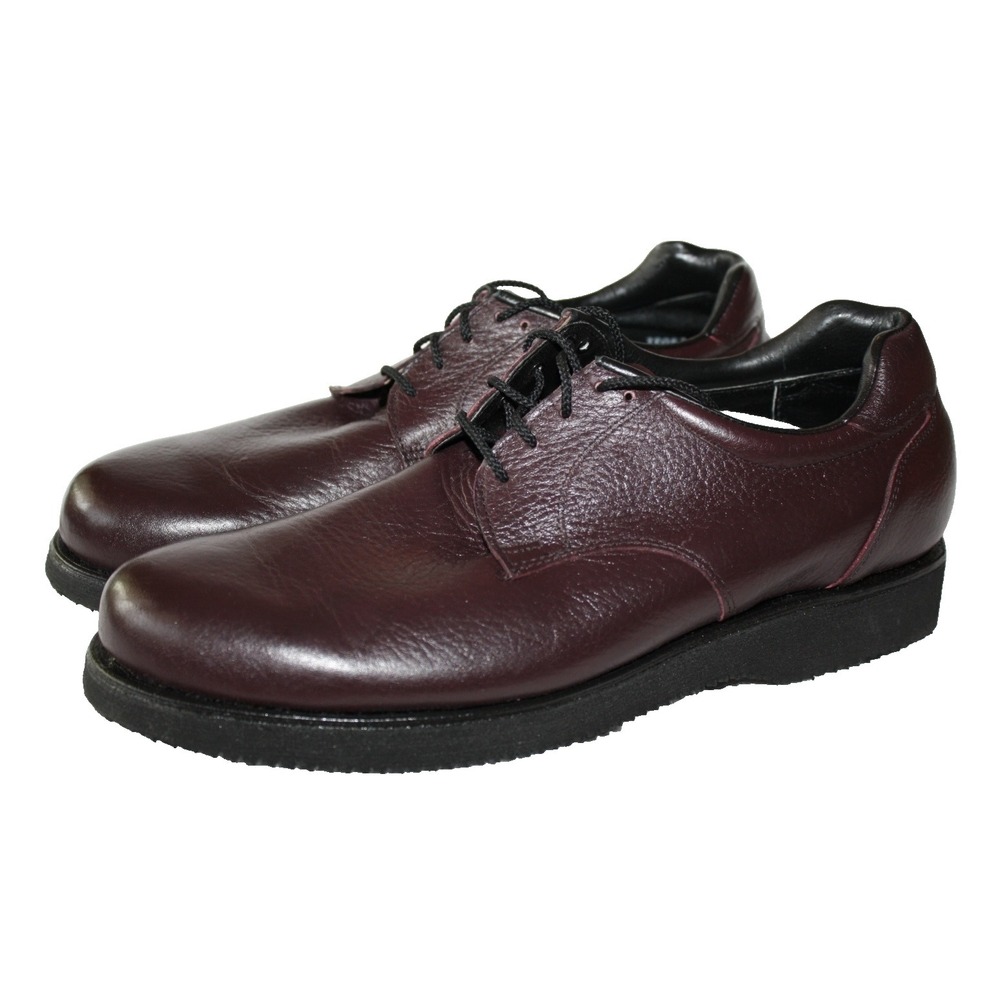 PW Minor Oxblood Leather Lace Up Shoe Men 9.5 Narrow Vibram Orthotic Orthopedic